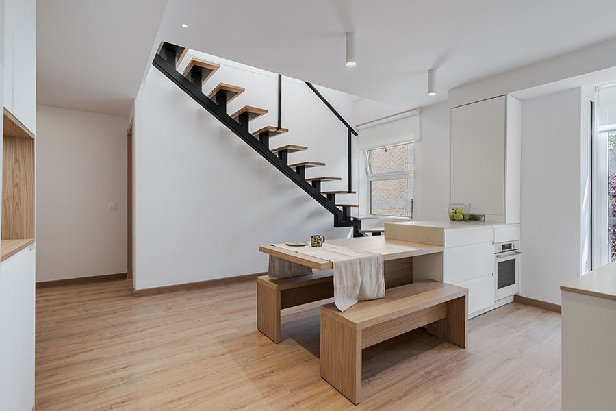 Comedor del piso de 4 habitaciones del Edificio Lérida 8.